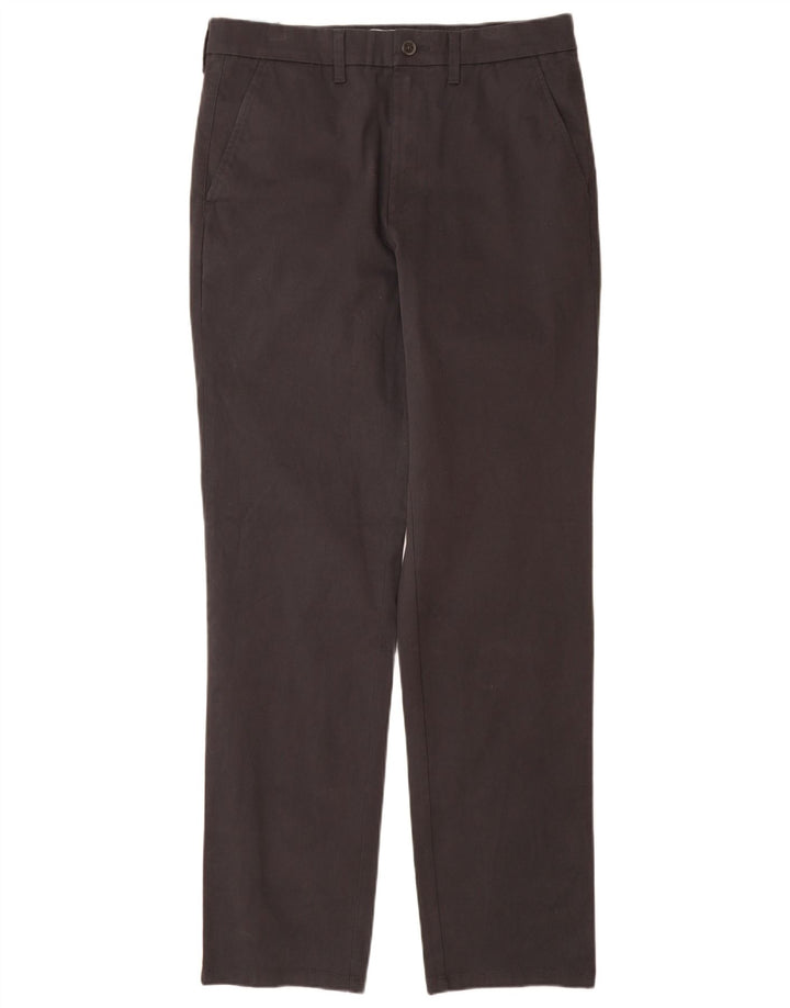 MARKS & SPENCER Pantalón chino recto de corte regular para hombre W32 L33 Negro
