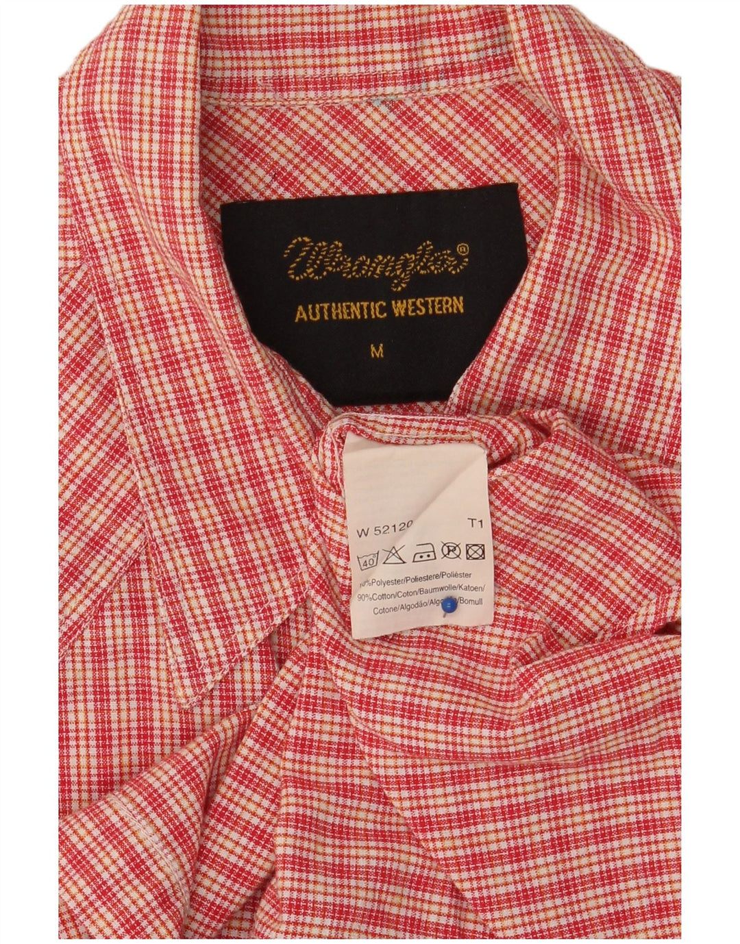 WRANGLER Camisa sin mangas para mujer UK 12 Medium Red Check Poliéster