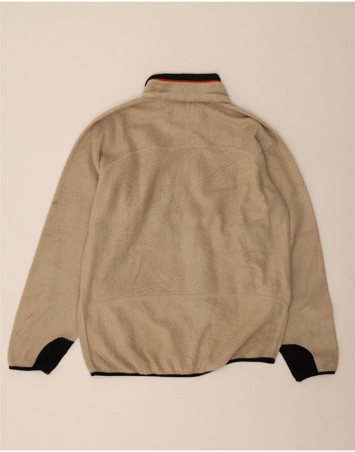 Fila Chaqueta polar para hombre UK 40 Large Beige Colorblock Poliéster