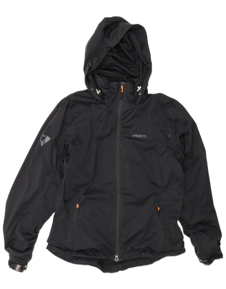 Musto Chaqueta Cortavientos Extragrande con Capucha para Mujer UK 10 Small Black