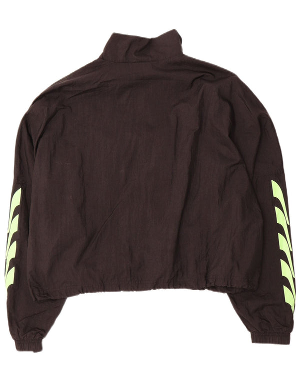 PUMA Chaqueta de chándal extragrande con gráfico corto para mujer UK 40 Grande Negro