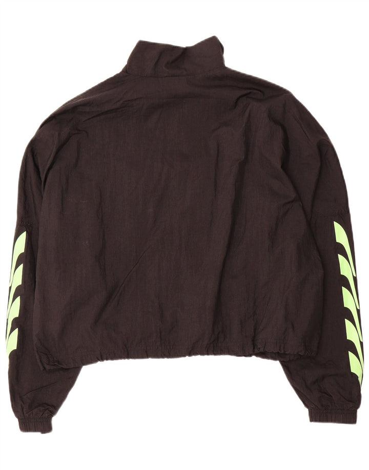 PUMA Chaqueta de chándal extragrande con gráfico corto para mujer UK 40 Grande Negro