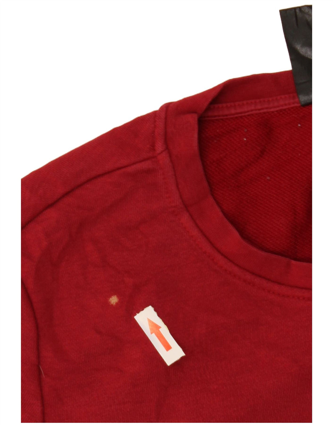 ADIDAS Sudadera gráfica para mujer Jumper UK 8/10 Small Borgoña Algodón