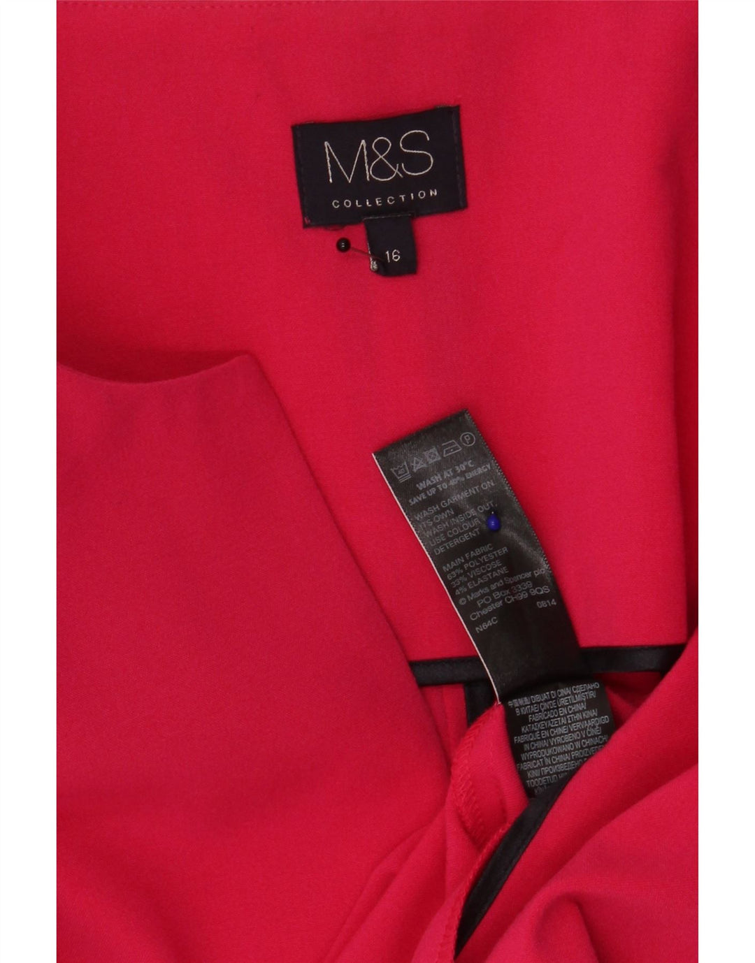 Marks & Spencer Chaqueta tipo blazer abierta para mujer UK 46 Grande Color rosa