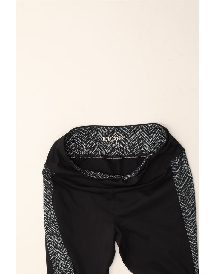 HOLLISTER Womens Leggings UK 12  Medium Black Chevron Polyester Vintage Hollister and Second-Hand Hollister from Messina Hembry 