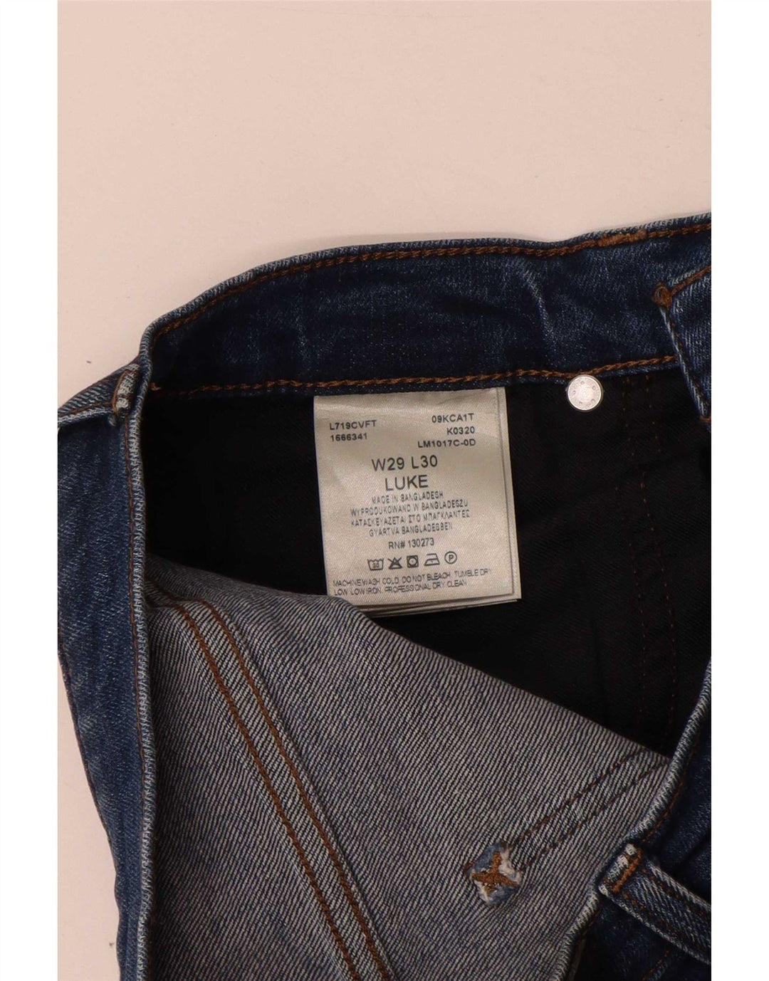 Vaqueros Lee Luke Slim para Mujer W29 L30 Algodón Azul