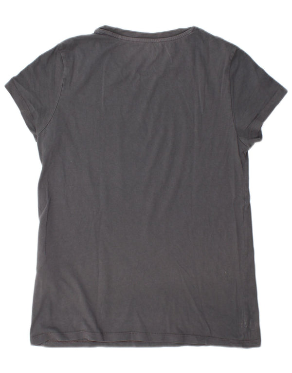 Levi's Camiseta gráfica para mujer Top UK 10 Small Grey Cotton
