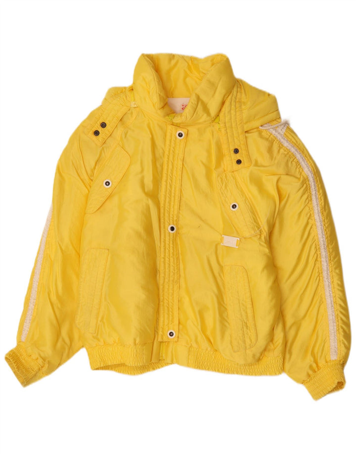 Chaqueta de esquí extragrande con gráfico Silvy para mujer IT 48 XL Poliéster amarillo