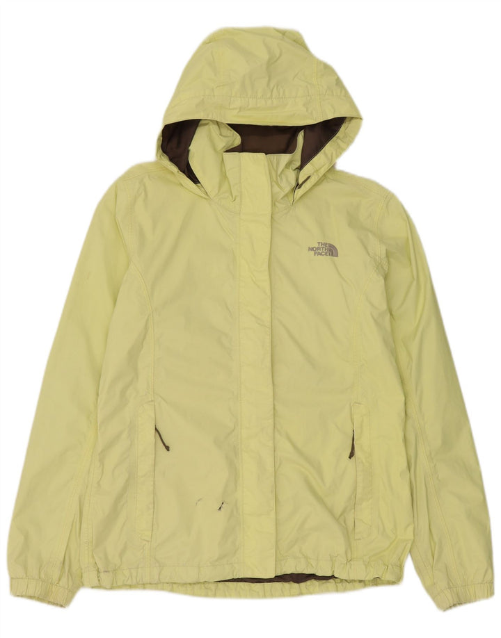 The North Face Chaqueta impermeable con capucha para mujer UK 14 Medium Yellow Nylon