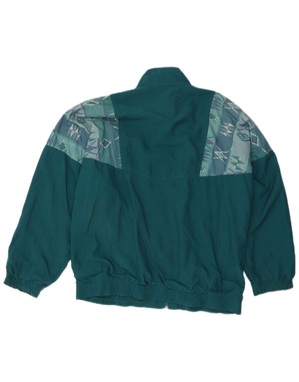 Jean Leduc Chaqueta de chándal para hombre XL Poliéster geométrico verde