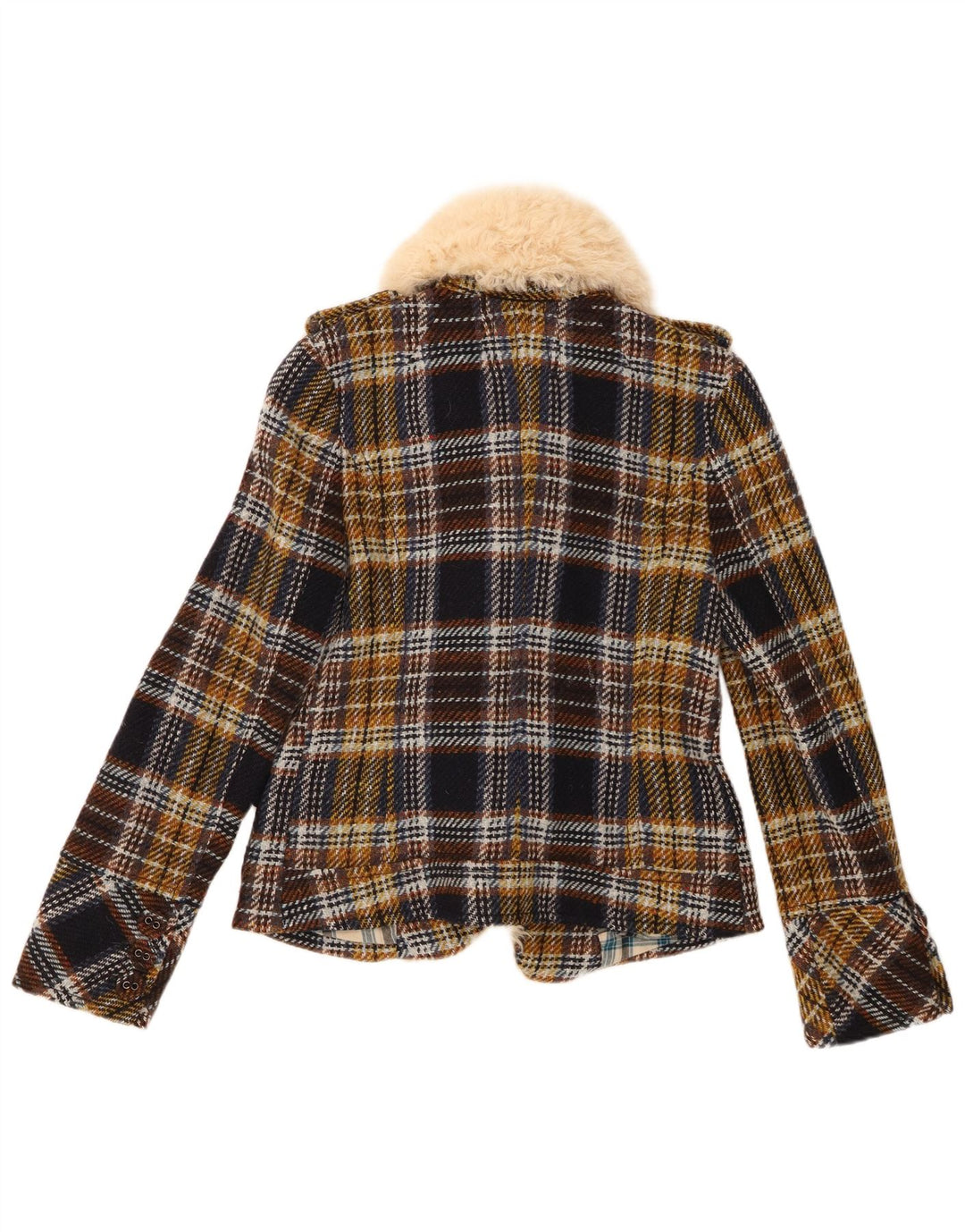Drykorn Chaqueta tipo blazer de 4 botones para mujer UK 8 Small Multicolor Check