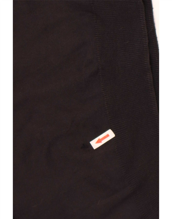 Zara Hombre Regular Fit Jersey De Cuello Redondo Suéter Grande Marrón