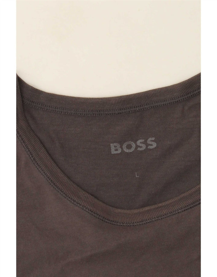 Hugo Boss - Camiseta para mujer, talla 40, talla grande, color gris
