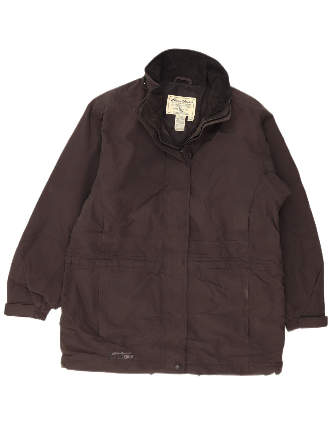 EDDIE BAUER Chaqueta cortavientos Weather Edge para mujer UK 10 Small Black