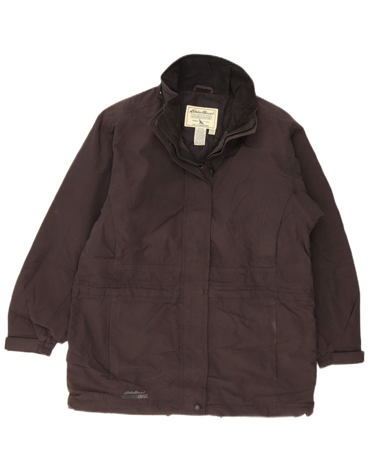 EDDIE BAUER Chaqueta cortavientos Weather Edge para mujer UK 10 Small Black