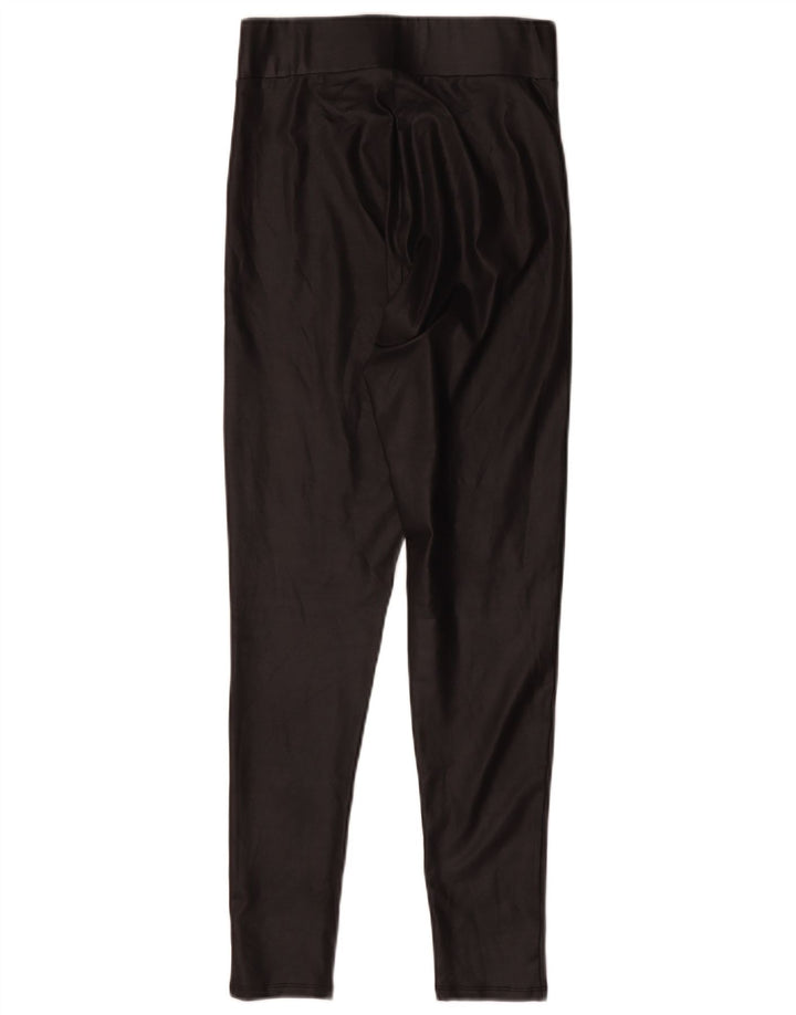Zara Mujer Leggings Reino Unido 8 Pequeño Negro