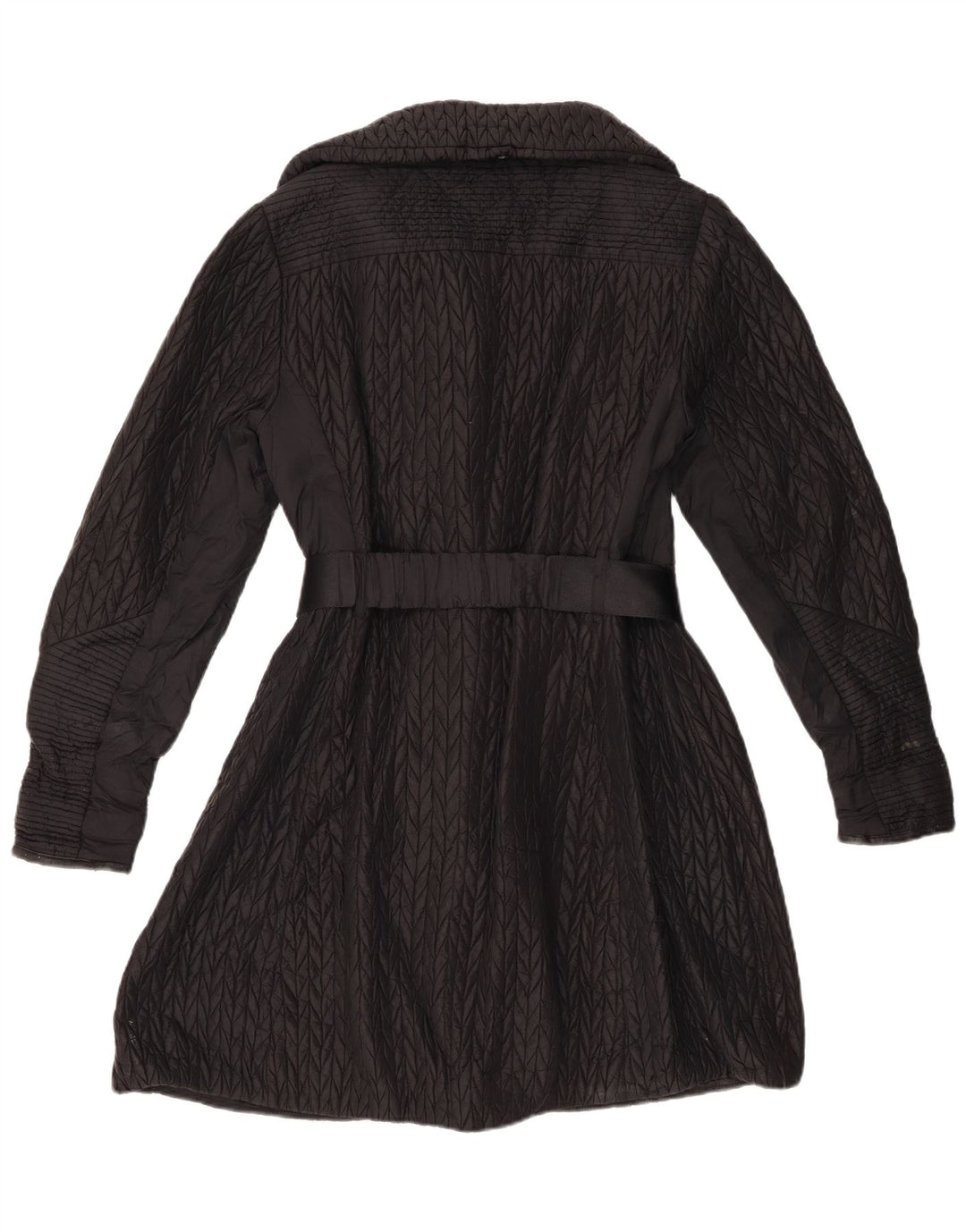 Karen Millen Abrigo acolchado para mujer UK 42 Mediano Poliamida negra