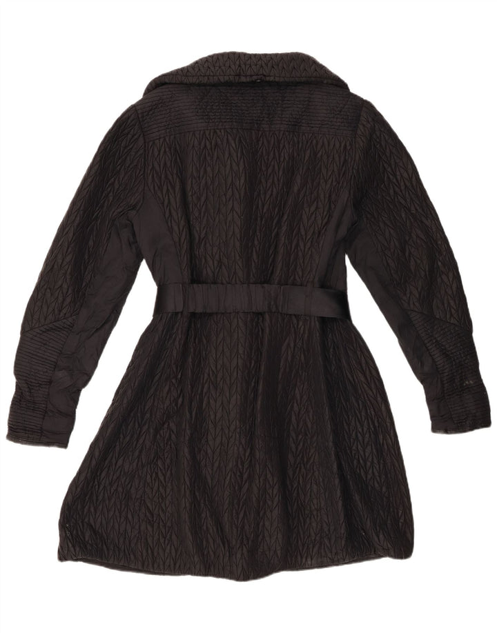 Karen Millen Abrigo acolchado para mujer UK 42 Mediano Poliamida negra