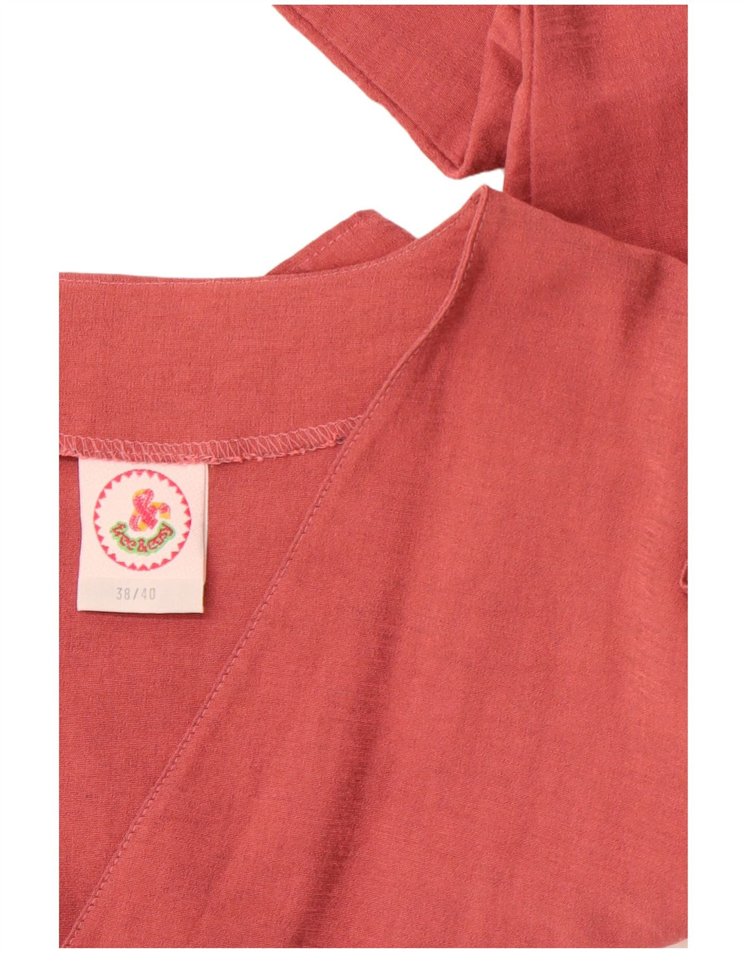 VINTAGE Crop Top Mujer EU 38/40 Viscosa Rosa Mediana