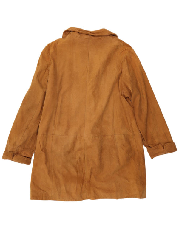 CONBIPEL Abrigo de ante extragrande para mujer IT 48 XL Cuero beige