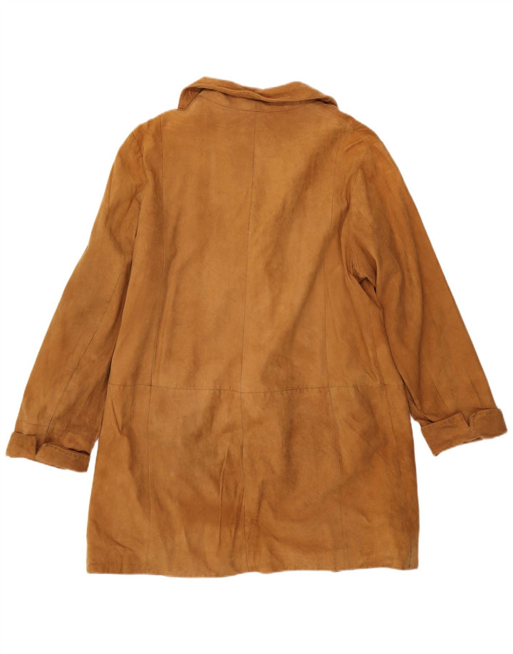 CONBIPEL Abrigo de ante extragrande para mujer IT 48 XL Cuero beige