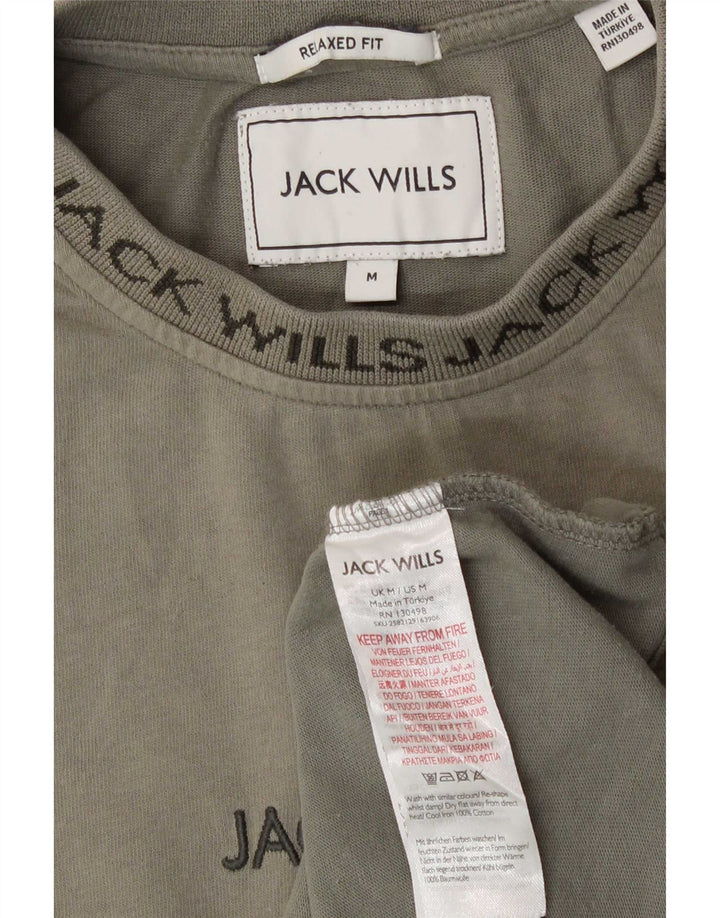 Jack Wills Camiseta de ajuste relajado para hombre Top de algodón caqui mediano