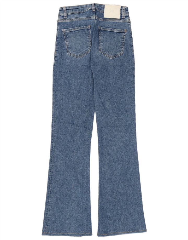 Zara Vaqueros Acampanados Mujer EU 34 2XS W24 L31 Azul