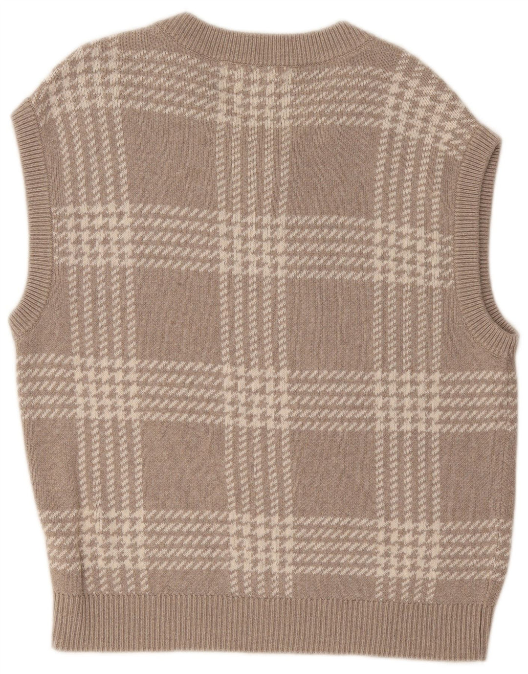 Abercrombie & Fitch Camiseta sin mangas tipo chaleco extragrande con pata de gallo gris medio para hombre