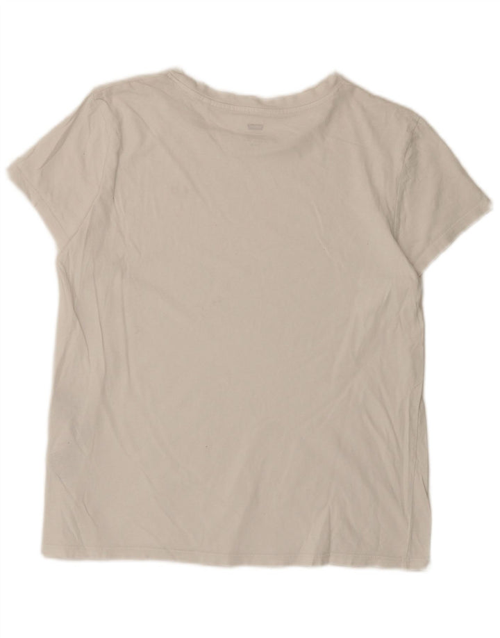 Levi's Camiseta para mujer Top UK 46 Large4 Algodón blanco