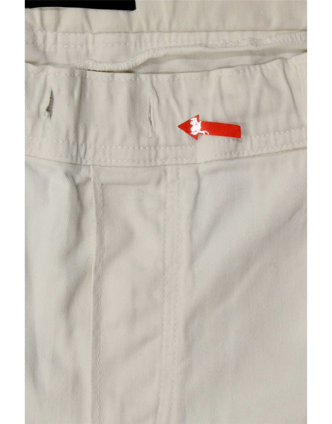 Diesel Pantalones cortos casuales para mujer UK 14 Large W34 Blanco
