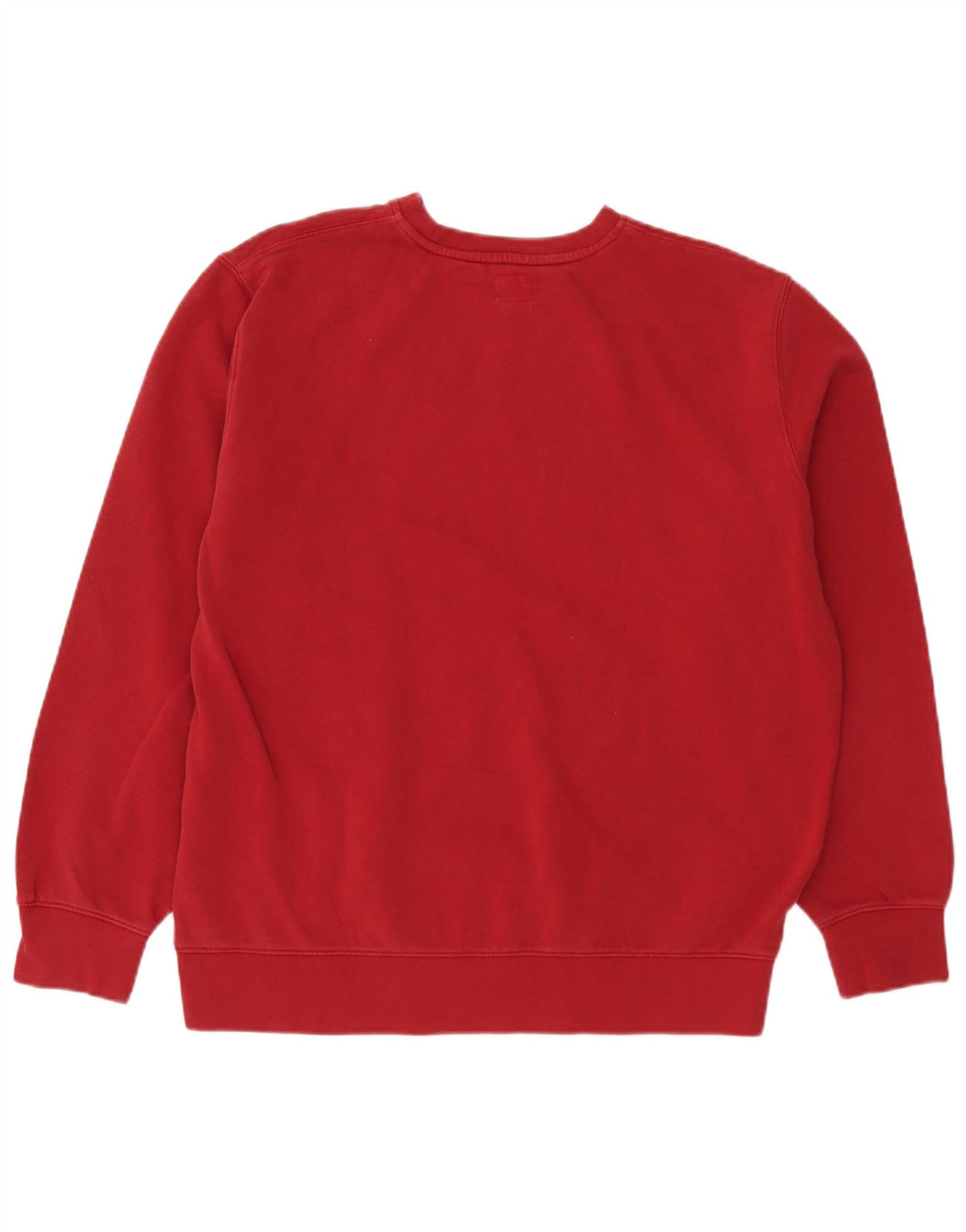 Levi's Sudadera de corte estándar para hombre, tipo jersey, tamaño grande, algodón rojo