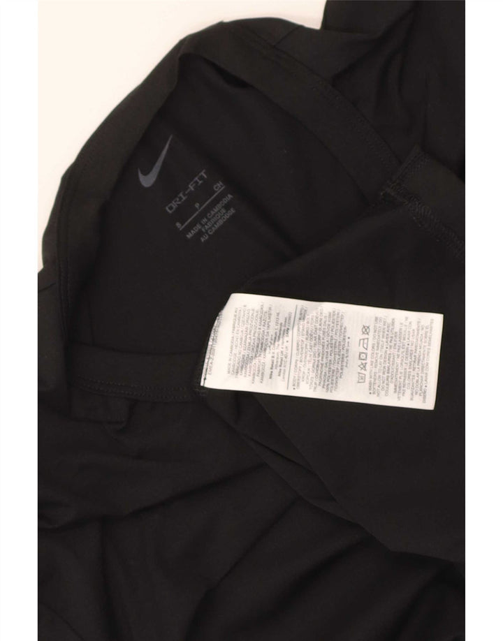 Nike - Camiseta Dri Fit para hombre, talla pequeña, poliéster negro