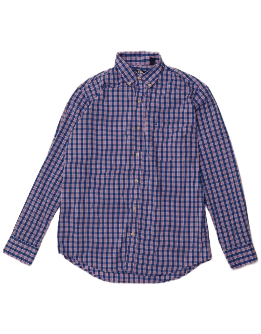 Camisa Hombre IZOD Poliéster Cuadros Azul Medio