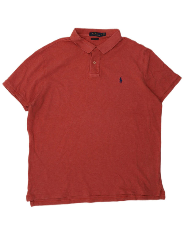 Polo Ralph Lauren Camisa ajustada personalizada para hombre XL Algodón rojo
