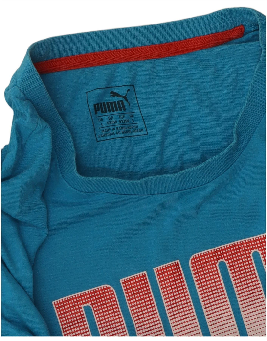 PUMA Camiseta gráfica para hombre, talla grande, azul