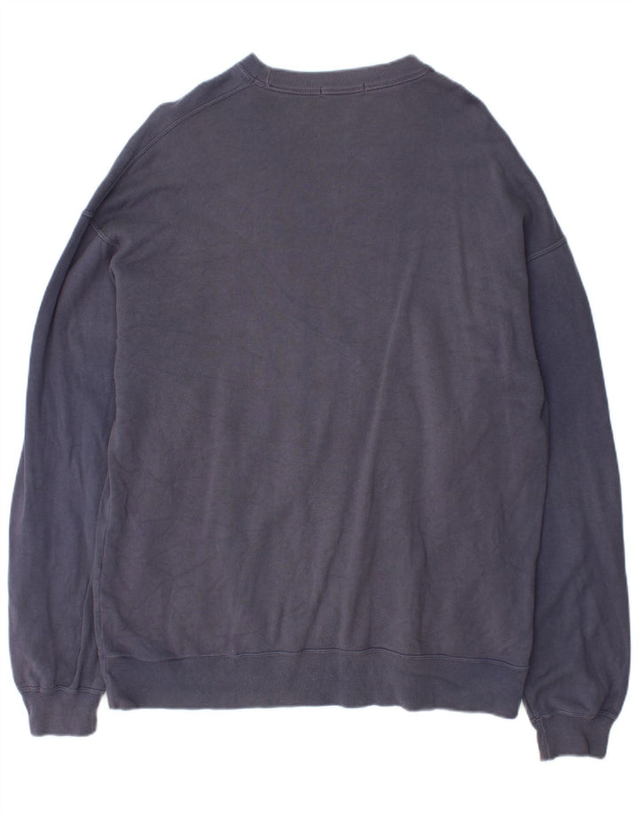 Marks & Spencer Hombre Sudadera Jumper Grande Azul Marino Algodón