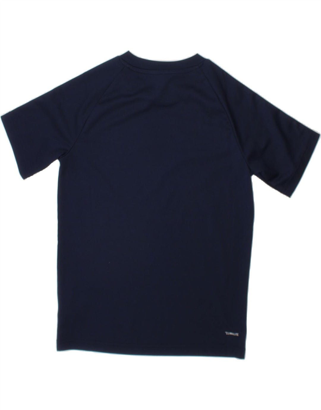 ADIDAS Boys Climalite T-Shirt Top 9-10 Years Navy Blue Polyester Vintage Adidas and Second-Hand Adidas from Messina Hembry 