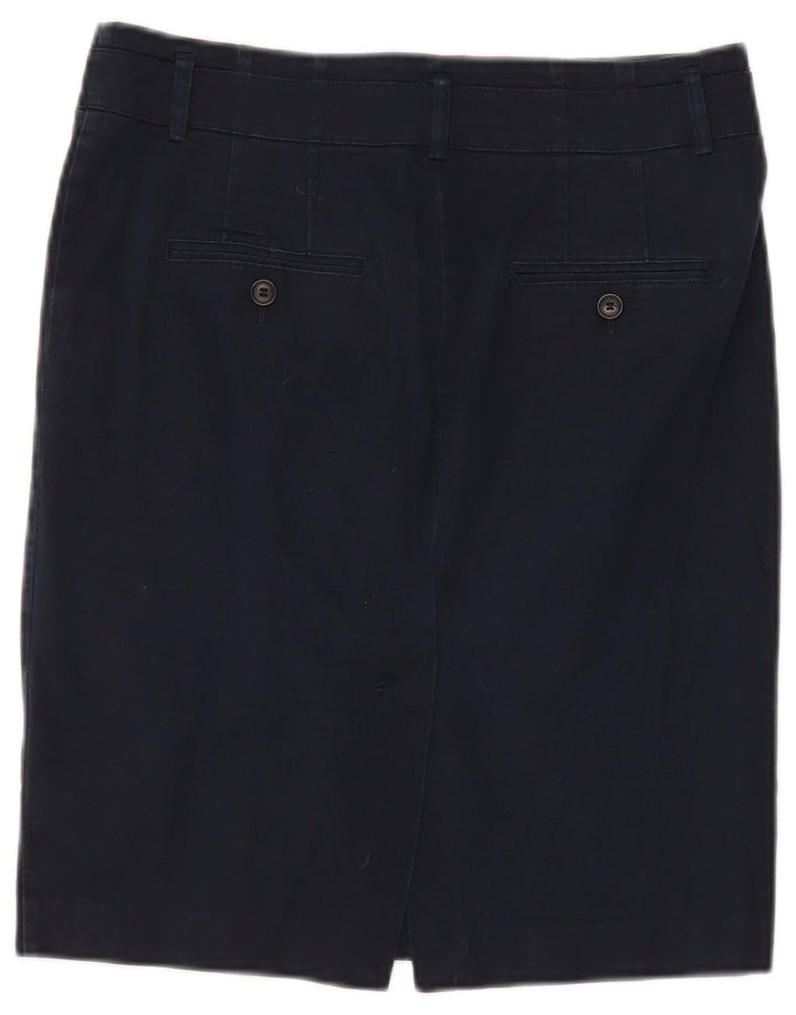 Zara Mujer Falda Lápiz Grande W30 Azul Marino
