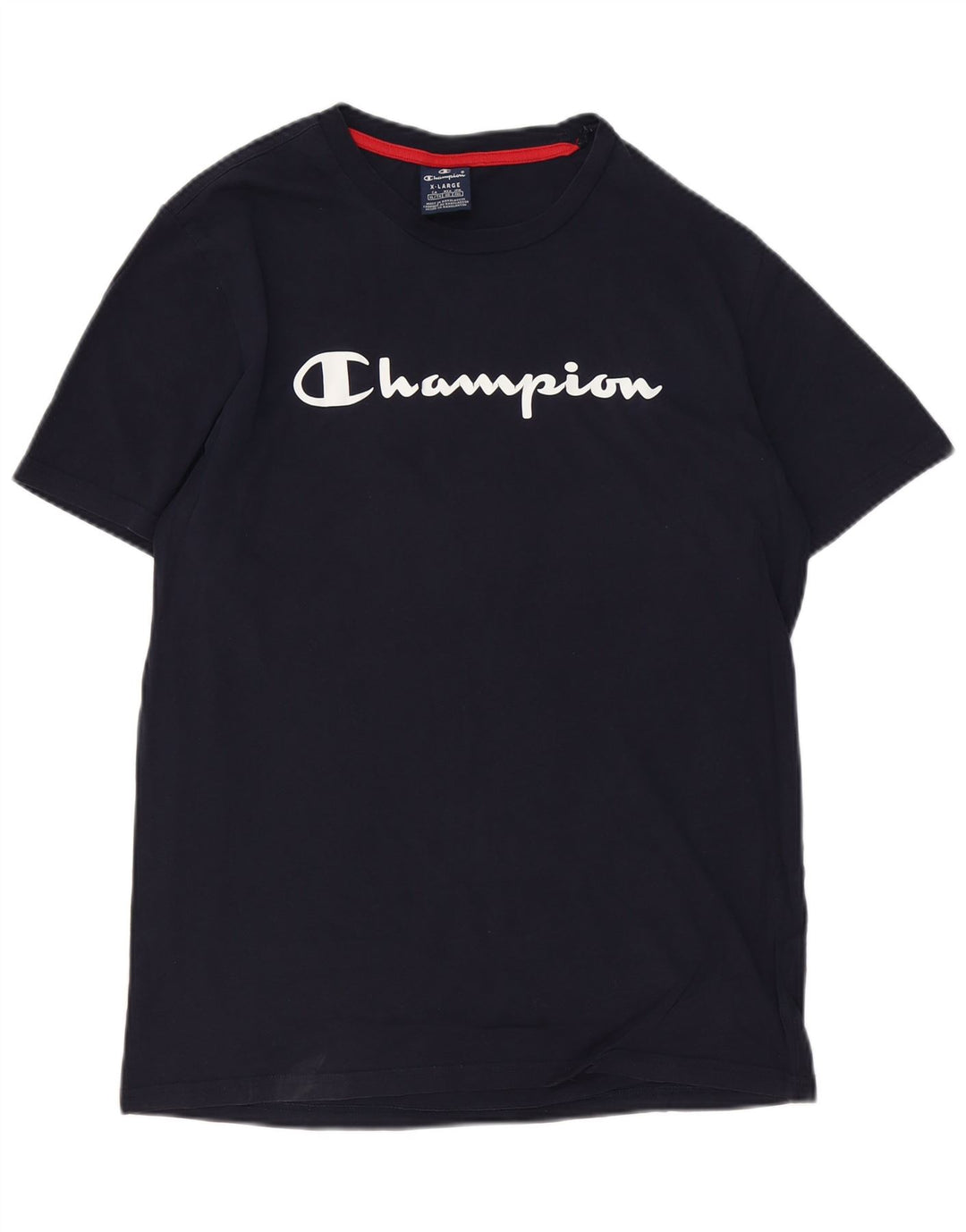 CHAMPION Camiseta gráfica para hombre Top XL Algodón azul marino