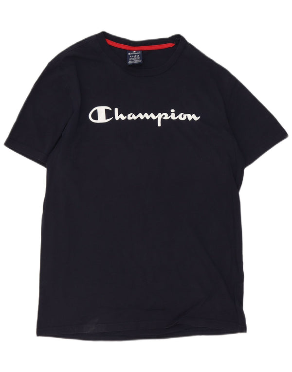 CHAMPION Camiseta gráfica para hombre Top XL Algodón azul marino