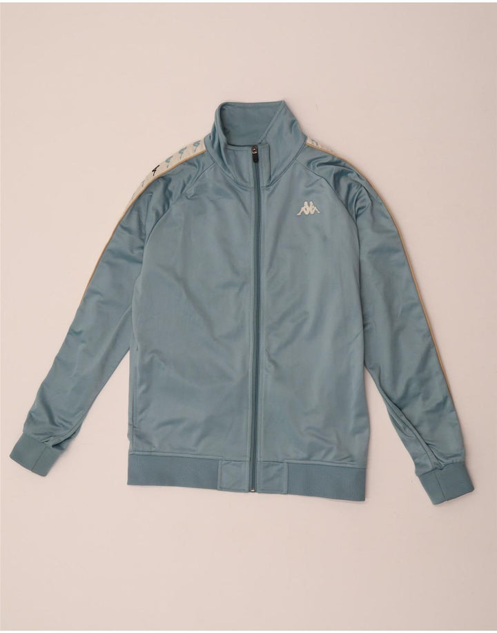 Kappa Hombre Chaqueta De Chándal Con Estampado Gráfico Poliéster Color Block Azul Medio