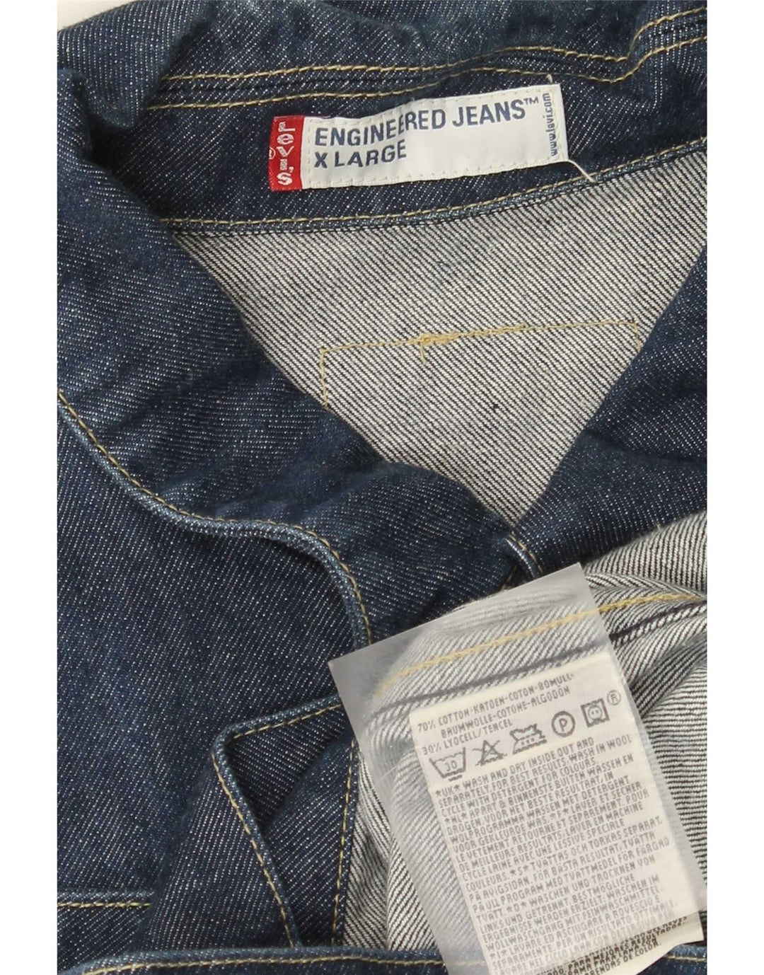 Levi's Chaqueta Vaquera para Mujer UK 42 XL Algodón Azul Marino