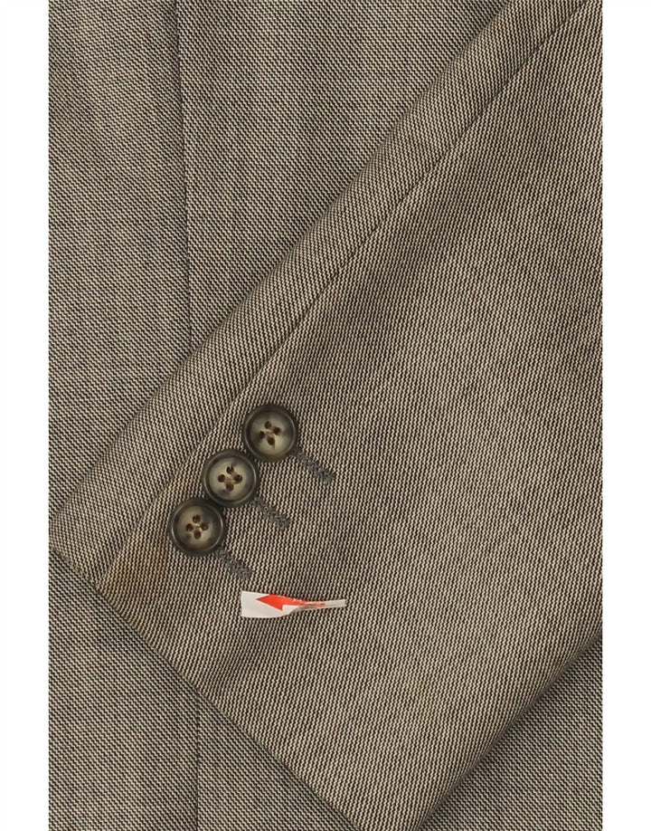 Vintage hombres 2 botones Blazer chaqueta IT 46 pequeño gris