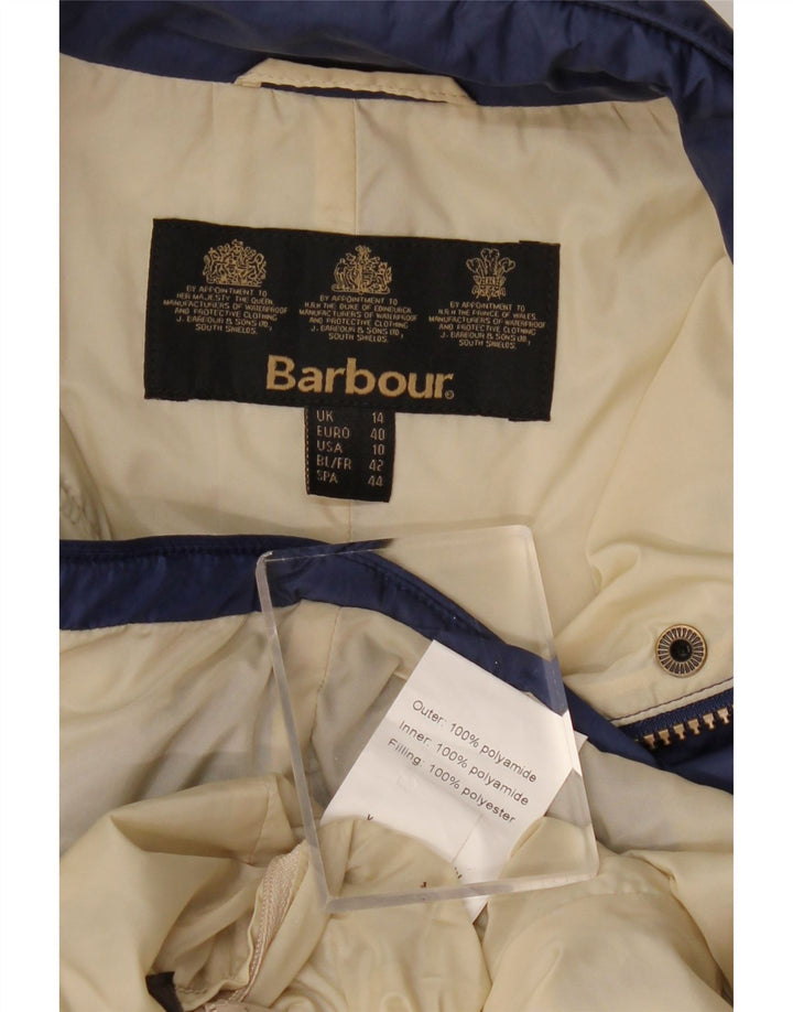 Barbour Chaqueta acolchada para mujer Reino Unido 44 Grande Poliamida azul marino