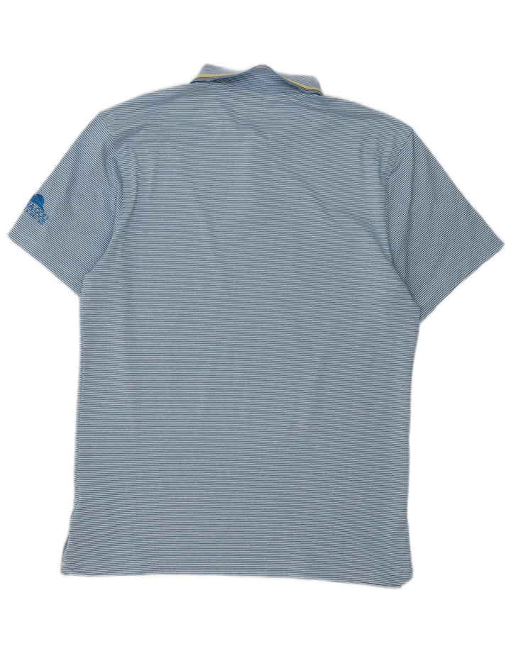 Nike Polo Dri Fit para hombre pequeño poliéster a rayas azules