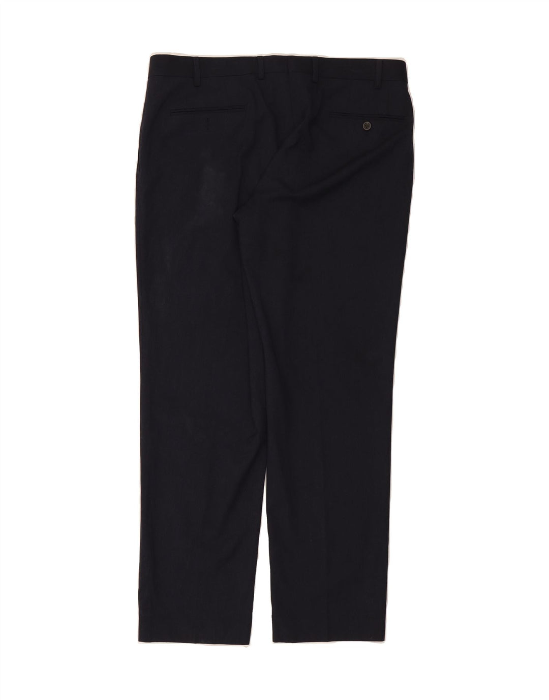 CHAPS Mens Straight Suit Trousers W36 L30 Navy Blue Polyester Vintage Chaps and Second-Hand Chaps from Messina Hembry 