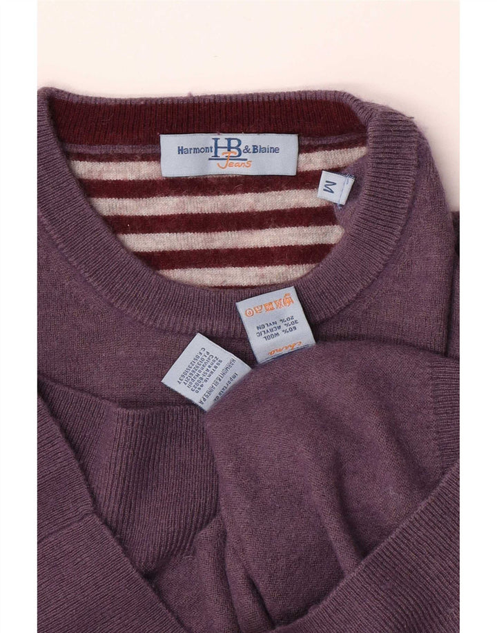 Harmont & Blaine Jersey De Cuello Redondo Para Hombre De Lana Morado Medio