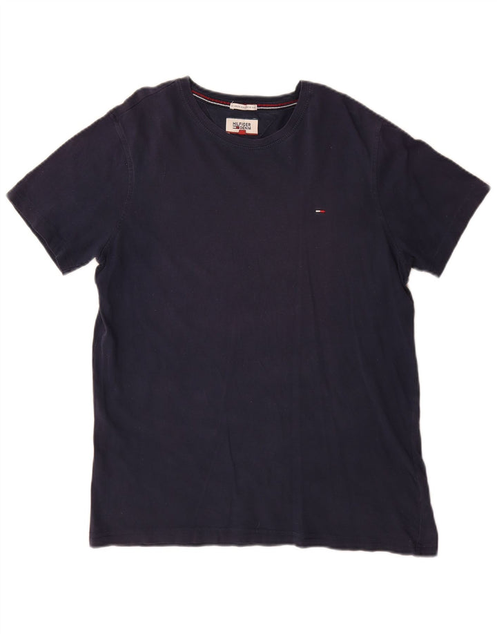 Tommy Hilfiger Camiseta para hombre Top Grande Azul marino