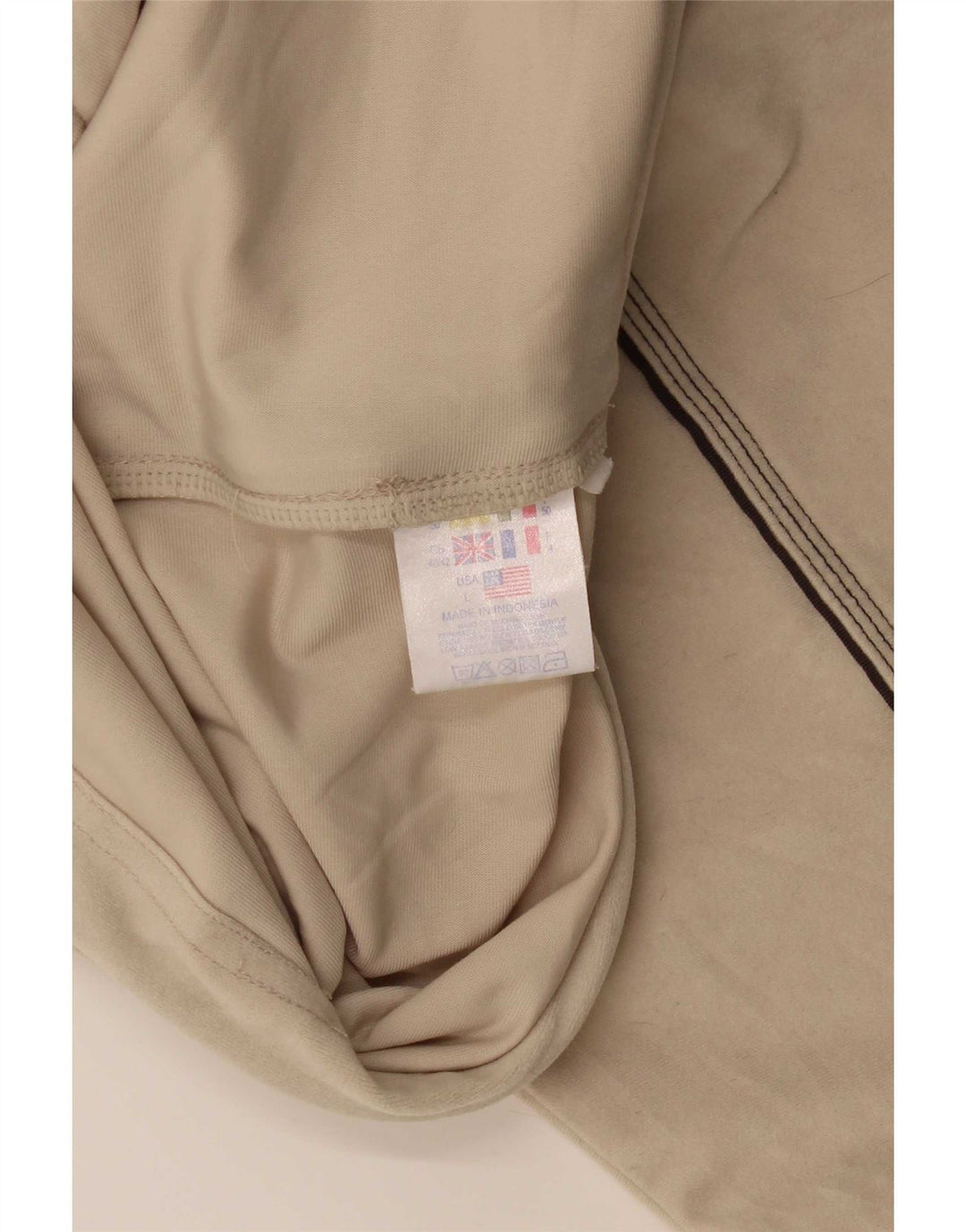 Lotto Chaqueta de chándal para hombre UK 40/42 Large Beige Poliéster