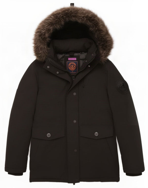 Superdry Parka Acolchada Extragrande con Capucha para Mujer UK 8 Small Black